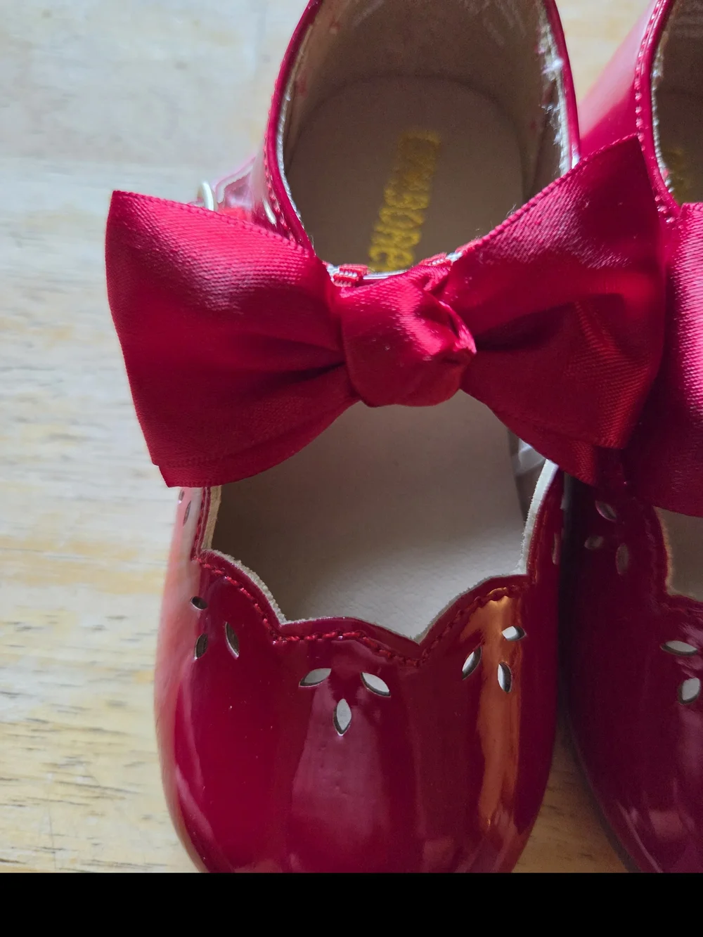 Gymboree Red Satin Bow Mary Jane Shoes for Kids